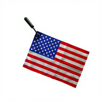 Drapeaux à main personnalisés imprimés numériquement pour tous les pays, avec mât en fibre de carbone, grande taille, en polyester, drapeaux nationaux pour le monde entier