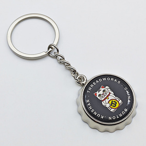 Llavero abridor de botellas de metal con logotipo personalizado, abridor redondo de botellas de cerveza de Chipre, recuerdos en forma de tapa de botella con molde de Stock - Product Image 2