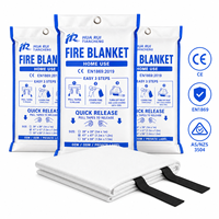 Couverture anti-feu pour cuisine domestique, couverture de sécurité résistante à la chaleur en fibre de verre pour interventions d'urgence, pour acheteurs en gros et en vrac