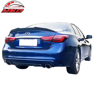 สปอยเลอร์หลังทรง PSM สีดำด้าน สำหรับ Infiniti Q50 ปี 2014-2024 - Product Image 2