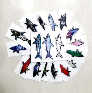Nuevas pegatinas decorativas Blnieece, nuevas pegatinas decorativas con diseño de bandera de tiburón marino de estilo italiano, pegatinas decorativas para cajas con diseño moderno - Product Image 1