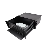 Panel Patch serat optik 96F 144F kotak Terminal optik pemandu geser Panel tempel 288 inti rak laci tarik keluar