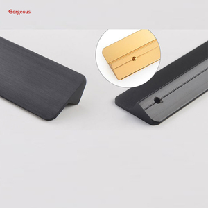 Mutfak & Dresser pirinç çekmece alüminyum altın siyah profil dolap kolu ile dolap kulpu topuzlar kapı kolları çeker - Product Image 2