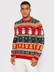 크루넥 유니섹스 성인 니트 크리스마스 점퍼 맞춤형 풀오버 어글리 크리스마스 스웨터 - Product Image 2
