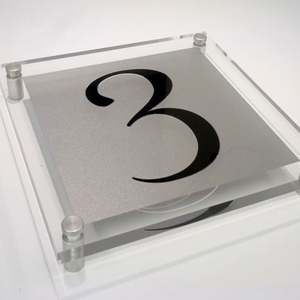 Targhetta per Porta in Metallo Moderna Personalizzabile di Alta Qualità, Molto Venduta, per Negozi - Product Image 2