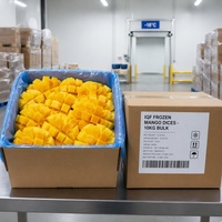 Graad A Halal IQF Diepvries Mango Blokjes Groothandel |   100% natuurlijke verse gesneden mangoblokjes 10x10mm voor smoothies & bakkerij