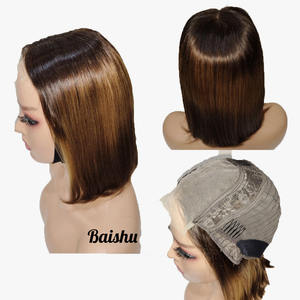 شعر بشري 100٪، باروكة قصيرة بطول 10 بوصات مع دانتيل أمامي عالي الوضوح، ملمس ناعم ومنفوش، نمط برازيلي بسعر الجملة - Product Image 3