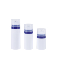 Emballage de cosmétiques 30ml 50ml 80ml 100ml 120ml 150ml Bouteilles de lotion à pompe sans air en PP blanc Bouteilles de pulvérisation sans air