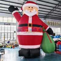 Panneaux publicitaires gonflables de Noël, modèle Grinch, pour la décoration de fêtes en plein air.