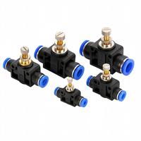 Vanne de régulation de vitesse rapide, régulateur de débit réglable pour systèmes pneumatiques de 4 mm, 6 mm, 8 mm, 10 mm, raccord d'accélérateur