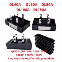 Module de pont monophasé 40A à 150A QL100A 40A 60A 80A 100A 150A 1000V 1200V 1600V Pont redresseur triphasé SQL100A