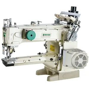 ST 1500DL-356/EST Feed-up-the-arm 3-needle 5-thread industrial interlock machine with top&bottom thread trimmer-electric