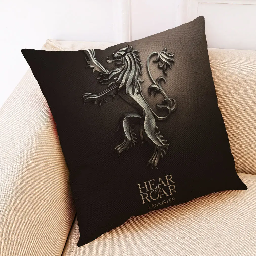 Huaqi GTH0101 Family logo game pillow cover throne sofa cushion pillow for car home