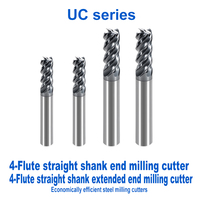 Fraise à bout en carbure de tungstène à 4 flûtes, fraise plate CNC, outil de coupe pour l'usinage de métaux normaux, prise en charge de la personnalisation OEM ODM