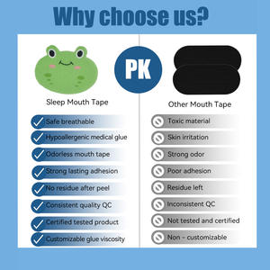 Anthrive Factory Price Animal Cute Respirável Crianças Sleep Mouth Strips Lip Shape Melhor Respirar Boca Tape para Sleeping Kids - Product Image 6
