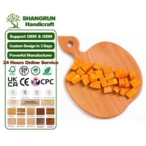 Tabla de Quesos con Forma de Manzana, Tabla de Madera para Cortar Pan y Charcutería, Tabla de Cortar Grande de Madera - Product Image 1