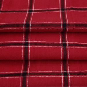 Vestido camisero rojo de sarga de algodón 100% para niñas y niños tela a cuadros de moda transpirable y tejida para zapatos y juguetes - Product Image 2