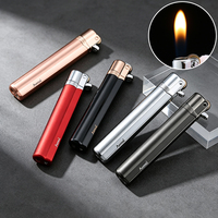 Allume-feu portable AM7105 au design moderne avec roue à grattage métallique pour cadeaux d'affaires en gros
