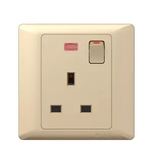 CHINT, moderno, nuevo diseño, interruptor de pared para el hogar y enchufe de luz eléctrica, 1 Banda, 1 vía