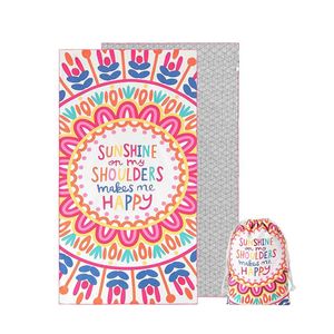 Beach Towels Custom Design Reactive Printed Large Over Sized Jacquard logo Beach Towel for Swimming - Product Image 1