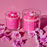 AIKUN Nouveauté Bougie parfumée artisanale de luxe écologique pour la décoration de la maison Coffret cadeau Cire de soja naturelle Parfum de rose Noël