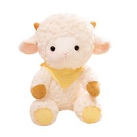 Jouet en peluche en plastique Didi Little Lamb transfrontalier, unisexe, cadeau d'anniversaire pour enfants, mascotte du zodiaque, mouton de l'année du mouton