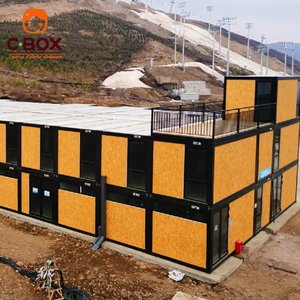 บ้านสำเร็จรูปแบบโมดูลาร์ Cbox สำหรับงานโอลิมปิกฤดูหนาว  แบบแพ็คแบน  ประกอบจากแผ่นแซนวิช  ใช้เป็นห้องพักโรงแรม  บาร์  สำนักงาน - Product Image 5