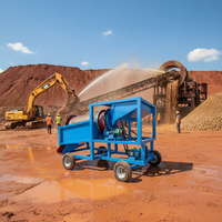 Crible rotatif industriel pour le tamisage du sable aurifère, du sable chromé et du sable d'étain, et pour l'or alluvial