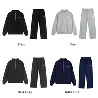 Vente en gros de sweats à capuche tendance 2025, sweats à capuche en coton unisexe, épais, confortables et élégants, ensemble 2 pièces avec logo pour femmes et hommes