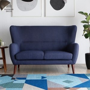 Canapé à dossier haut, causeuse et fauteuils bleu marine violet moutarde vert <span class=keywords><strong>jaune</strong></span> - Product Image 4