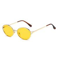Lunettes de soleil de luxe 2026 haut de gamme en alliage léger, verres colorés, branches fines en métal, style rétro vintage, anti-rayons UV