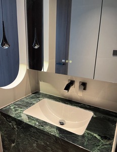 Revestimiento de Pared y Piso de Baldosas Ecológicas Impermeables Pulidas Calacatta Viola Verde Pradas para Interiores de Baños y Villas - Product Image 3
