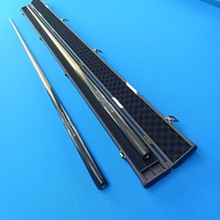 Custom Black Wooden Cue Case für einteiligen Snooker Stick Reise freundlich Verschiedene Formen und Größen Pool & Billard Cases Box