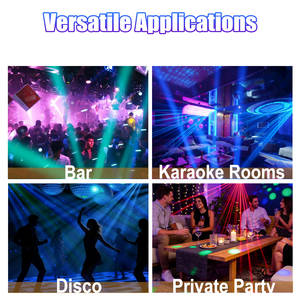 ไฟดิสโก้ปาร์ตี้รุ่นใหม่ ปี 2026 แบบ 4 หัวหมุนได้ กำลังไฟ 200 วัตต์ 16x10 วัตต์ LED RGBW 4in1 แสงบีมเลเซอร์ สโตรบ อลูมิเนียม+พลาสติก สำหรับงานดีเจ คลับ เวที - Product Image 5