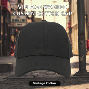 Casquette de baseball unisexe en coton délavé style vintage, réglable, 6 panneaux, décontractée, pour l'extérieur et les voyages - Product Image 2