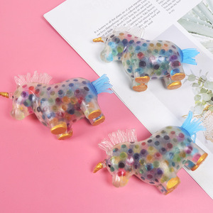 Most Popular Anti Stress TPR Luminous Unicorn Water Beads Stress Relief Ball <b>Squishy</b> Venting Toys for Kids Boys and Girls - Product Image 6