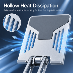 Heavy Duty 360 Degree Rotating Tablet Stand Foldable Aluminum Carbon Steel Dual Arm <strong>Bracket</strong> for Office - Product Image 1