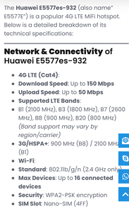 ปลดล็อคหัวเว่ย <span class=keywords><strong>E5577</strong></span>-320มือถือ <span class=keywords><strong>WiFi</strong></span> 2 LTE Cat4 Wi-Fi 300Mbps ความเร็วสูงสำหรับ <span class=keywords><strong>E5577</strong></span>-320หัวเว่ย - Product Image 5