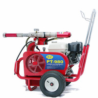 Pulvérisateur Heavycoat Yanfeng 980HD sur chariot, pistolet à peinture, moteur à essence, pulvérisateur de peinture hydraulique sans air