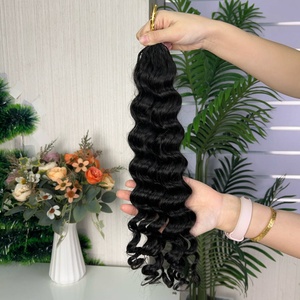 Extensions de cheveux humains vierges à crocheter de 10 à 18 pouces, nœuds miracle, pour tressage – Vente chaude - Product Image 6