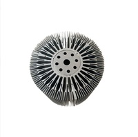 Profil LED haute densité en aluminium 6063 série 6000 anodisé, dissipateur thermique en forme de tournesol, usinage CNC, avec services de pliage et de soudage