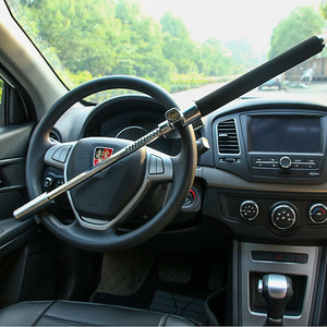 Car Steering <b>Wheel</b> <b>Lock</b> U-Shaped Aluminum Alloy 10.5 In Anti-Drill Adjustable Telescopic Safety <b>Lock</b> For Vehicle Theft - Product Image 5