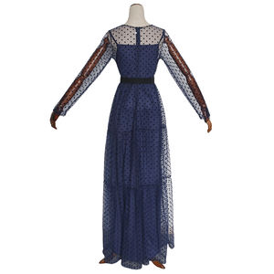 <span class=keywords><strong>Vestidos</strong></span> africanos <span class=keywords><strong>H</strong></span> & D para <span class=keywords><strong>mujer</strong></span> Dashiki moda malla arco largo Maxi vestido ropa africana de talla grande conjuntos de 2 piezas - Product Image 5