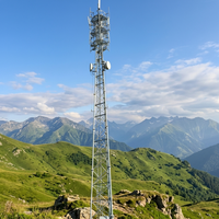 Tour de communication solaire YingHao pour zones montagneuses, à 3 pieds, en acier galvanisé, pour sites télécoms