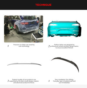 De vacío de fibra de carbono CC trasero Spoiler tronco para VW <span class=keywords><strong>Arteon</strong></span> Hatchback 4 puerta 2019-2020 - Product Image 6