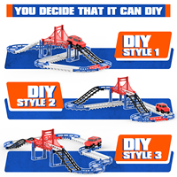 Juguete de Slot Car para Niños, Pista de Carreras de Coches de Ensamblaje DIY, Venta al por Mayor, Sets de Trenes Electrónicos Educativos STEM