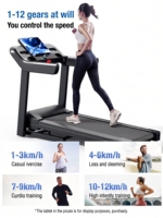 Caminadora Plegable Ultra Silenciosa con Ajuste de Velocidad con un Clic, Máquina para Correr en Casa para Mujeres
