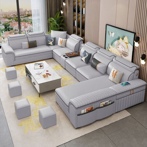 Modern Luxury 7-<b>Seater</b> Tufted Corner Modular U-Shaped Set for Living Room - Product Image 3