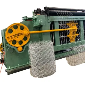 Fully automatic/semi-automatic gabion mesh making machine used widely / hexagonal mesh machine source factory