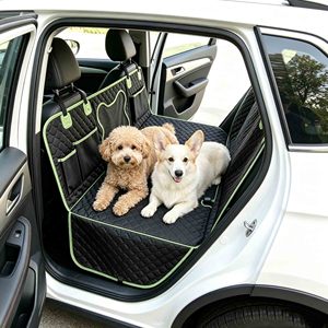 Housse de siège auto imperméable en tissu Oxford pour chien, avec design hamac, fond rigide et extension pour banquette arrière - Product Image 3